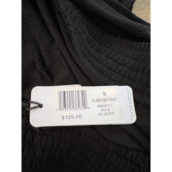 WeWoreWhat Swim Revolve Flare Knit Beach Resort Pants Black S - Picture 5 of 7